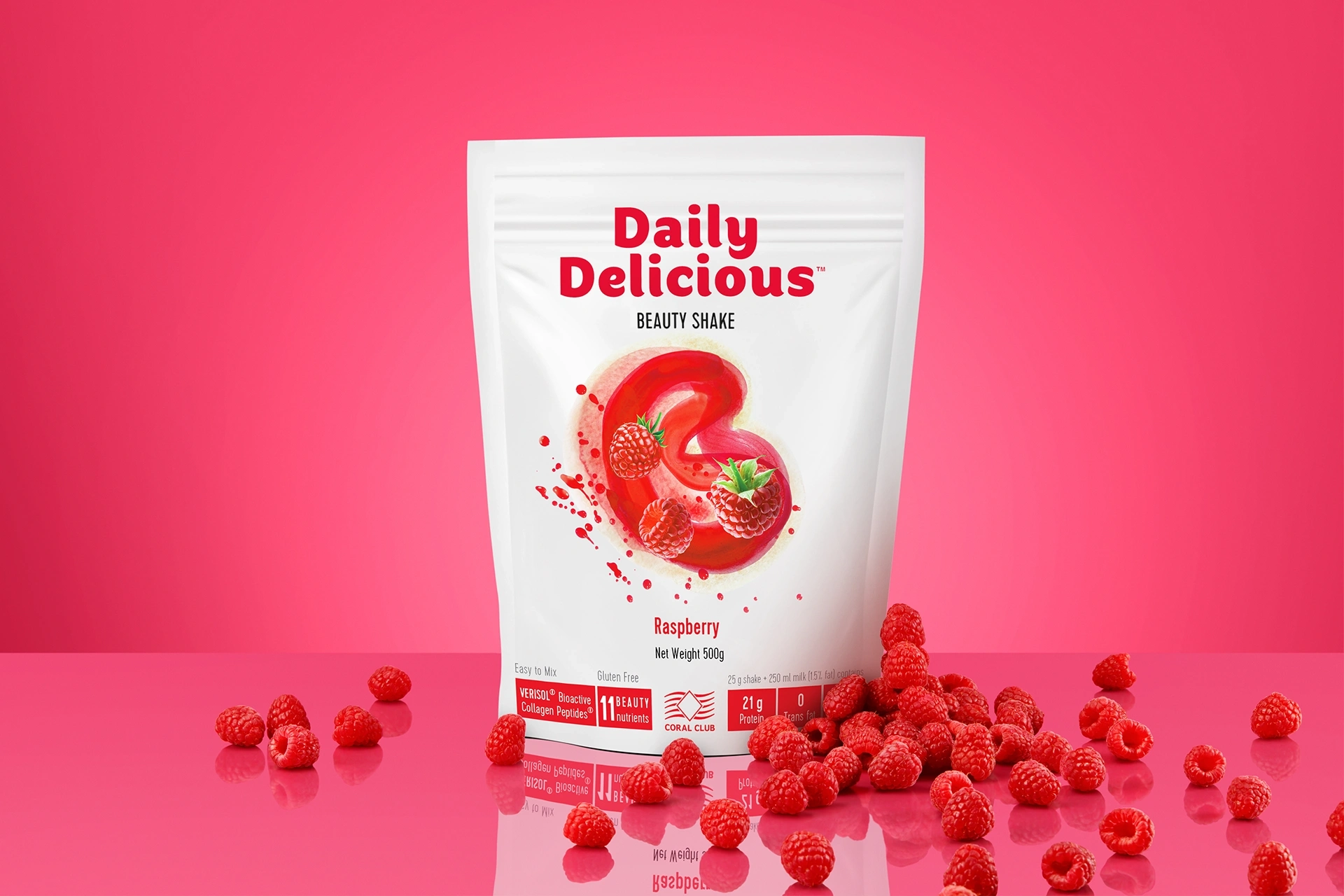 Daily Delicious Beauty Shake Raspberry